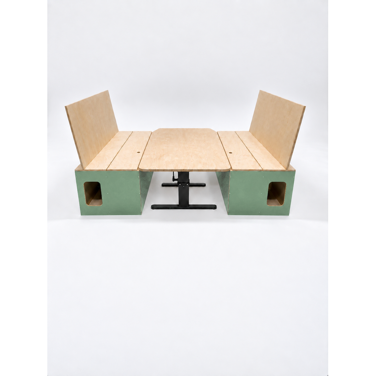 Rear Unit: Chairs + Table/Bed Plywood (Large)