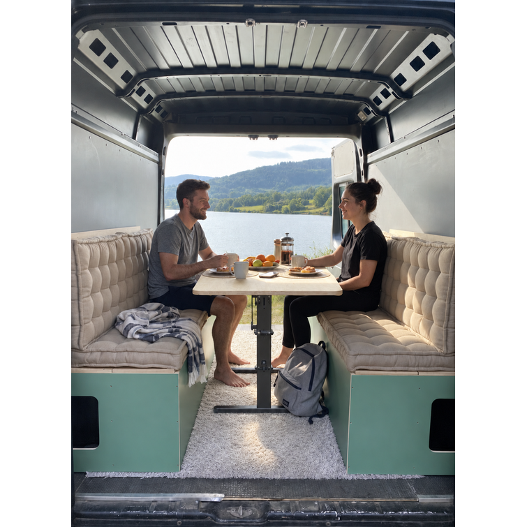 Rear Unit: Chairs + Table/Bed Plywood (Large)