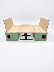 Rear Unit: Chairs + Table/Bed Birch (Large)