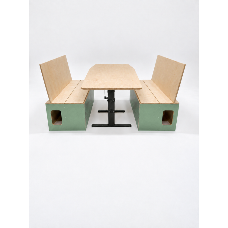 Rear Unit: Chairs + Table/Bed Plywood (Large)